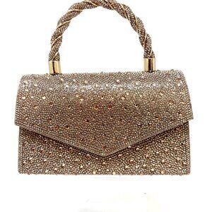 💖💖NEW ARRIVAL!  Pave Crystal Kelly Bag Rose Gold
